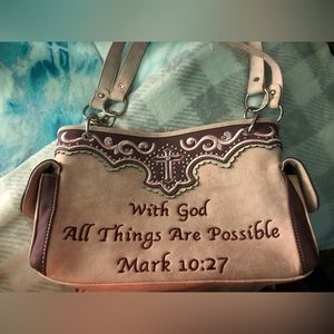 Montana West Purse Pink & Brown